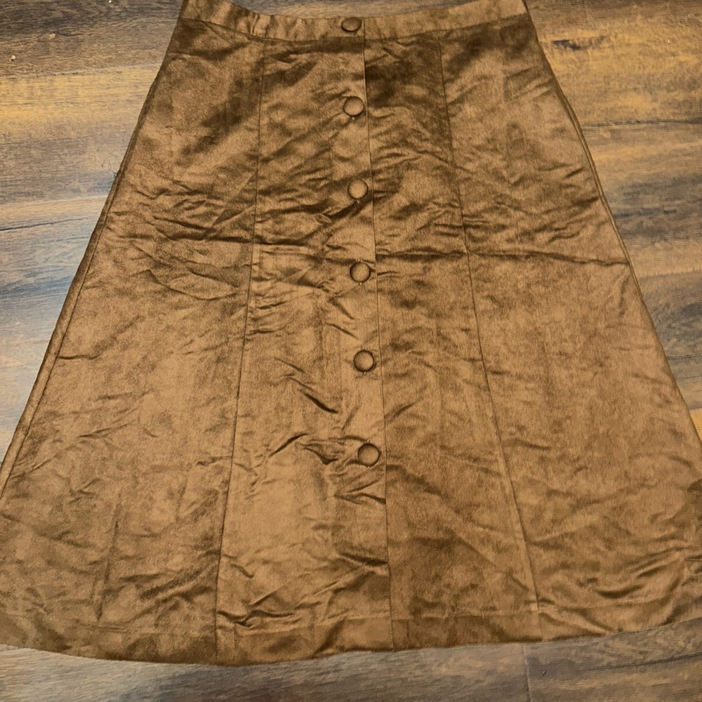 Vintage Microsuede Skirt